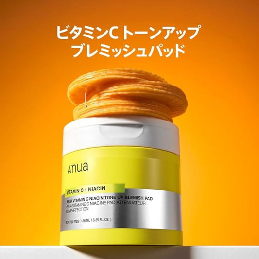 Anua - Vitamin C Niacin Tone Up Blemish Pad (185ml/ 60 Pads)