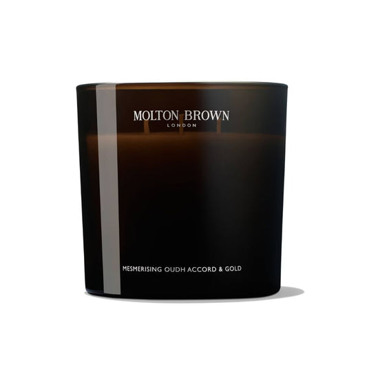 Molton Brown Mesmerising Oudh Accord and Gold Luxury Scented Triple Wick Candle 600g
