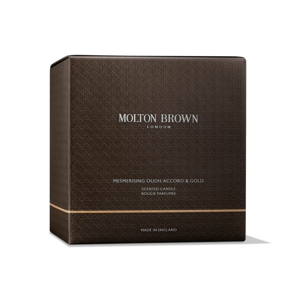 Molton Brown Mesmerising Oudh Accord and Gold Luxury Scented Triple Wick Candle 600g