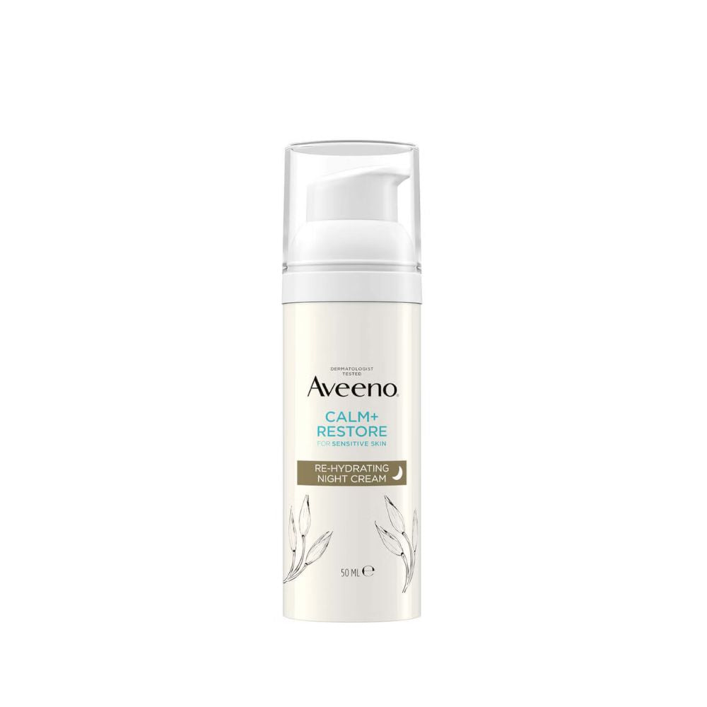Aveeno Face Calm and Restore Night Nourish Routine