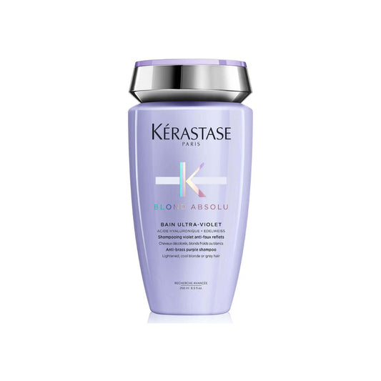 Kérastase Blond Absolu Ultraviolet Shampoo, Conditioner and Oil Trio for Brightening Blonde Hair