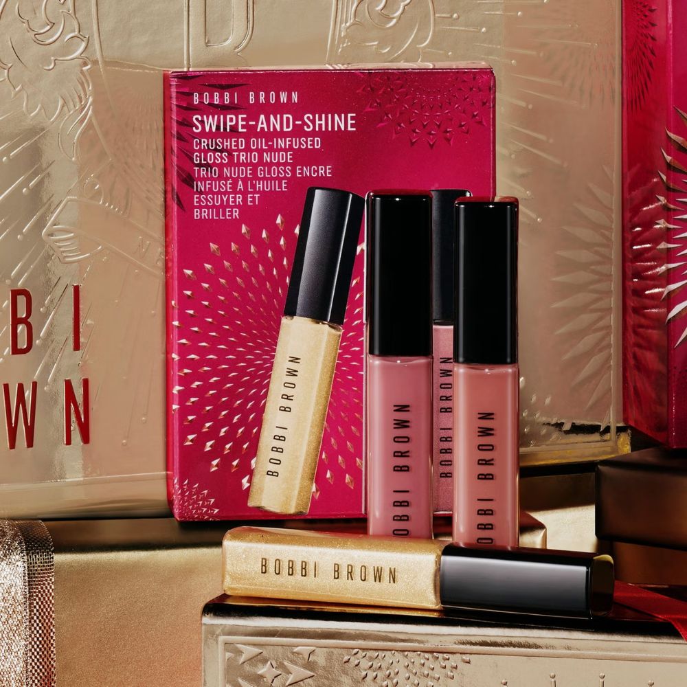 Bobbi brown Swipe-and-Shine Crushed Oil-Infused Gloss Trio - Nude