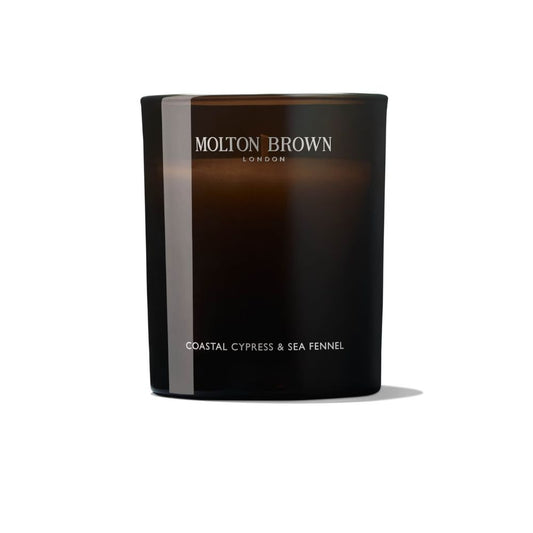 Molton Brown Coastal Cypress and Sea Fennel Signature Scented Single Wick Candle 190g