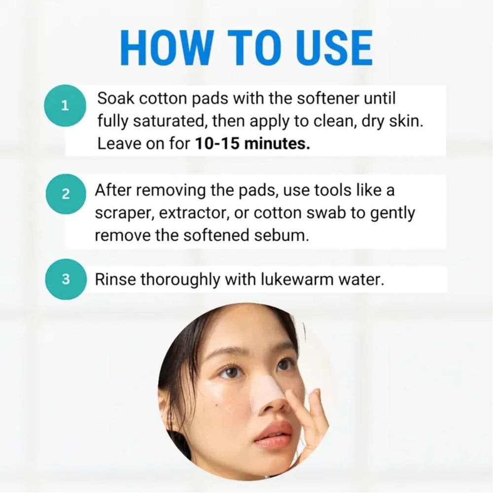 JUMISO - Blackhead Melting Softener & Cotton Pad Set