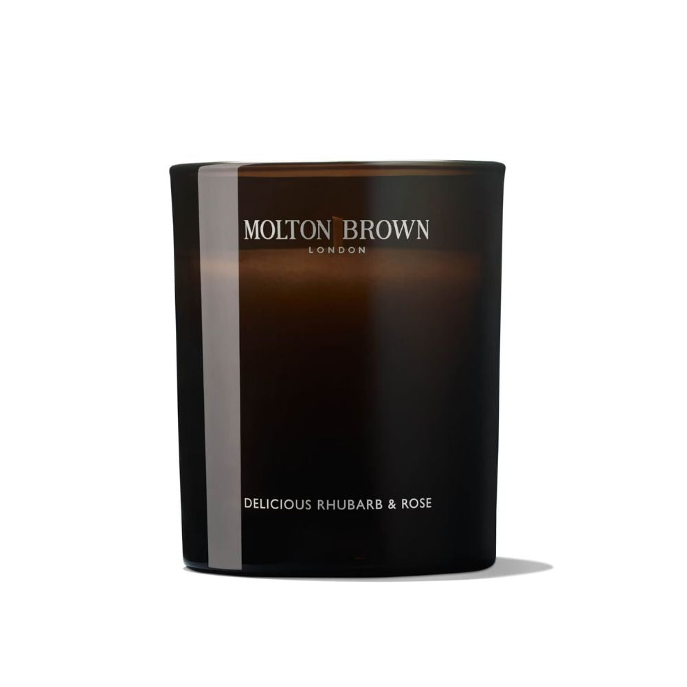 Molton Brown Delicious Rhubarb and Rose Signature Scented Single Wick Candle 190g