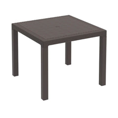 طاولة طعام خارجية من خشب الأرز من كوزموبلاست تتسع لأربعة أشخاص