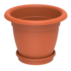 Cosmoplast Round Flowerpot with Tray 20"