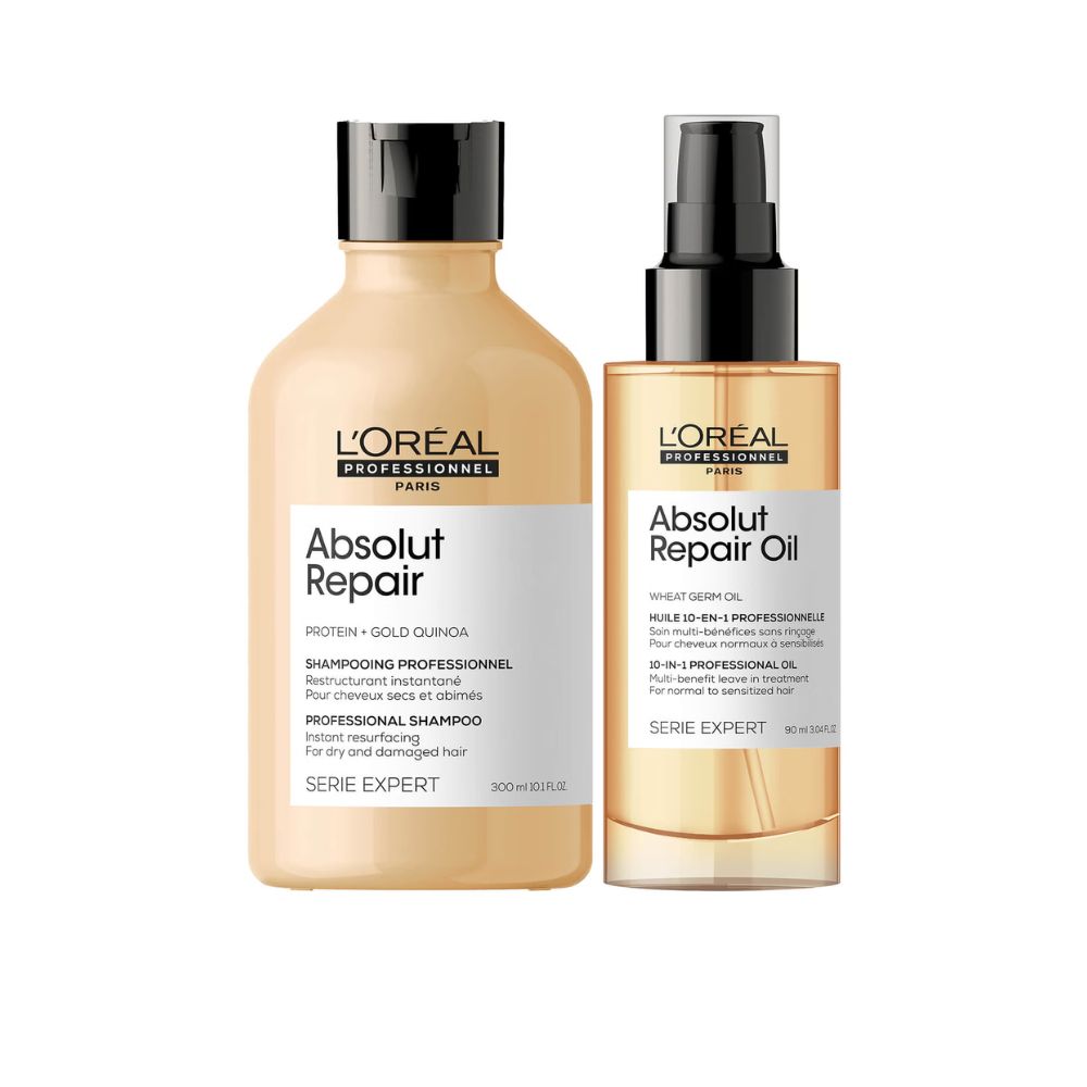L'Oréal Professionnel Absolut Repair Oil and Shampoo Bundle