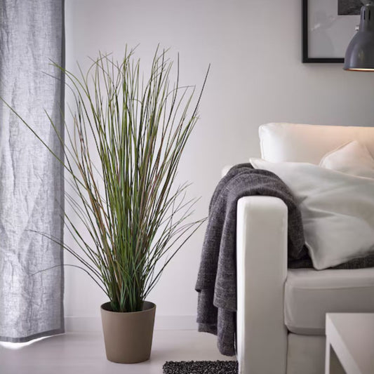 FEJKA Artificial potted plant, grass, 17 cm