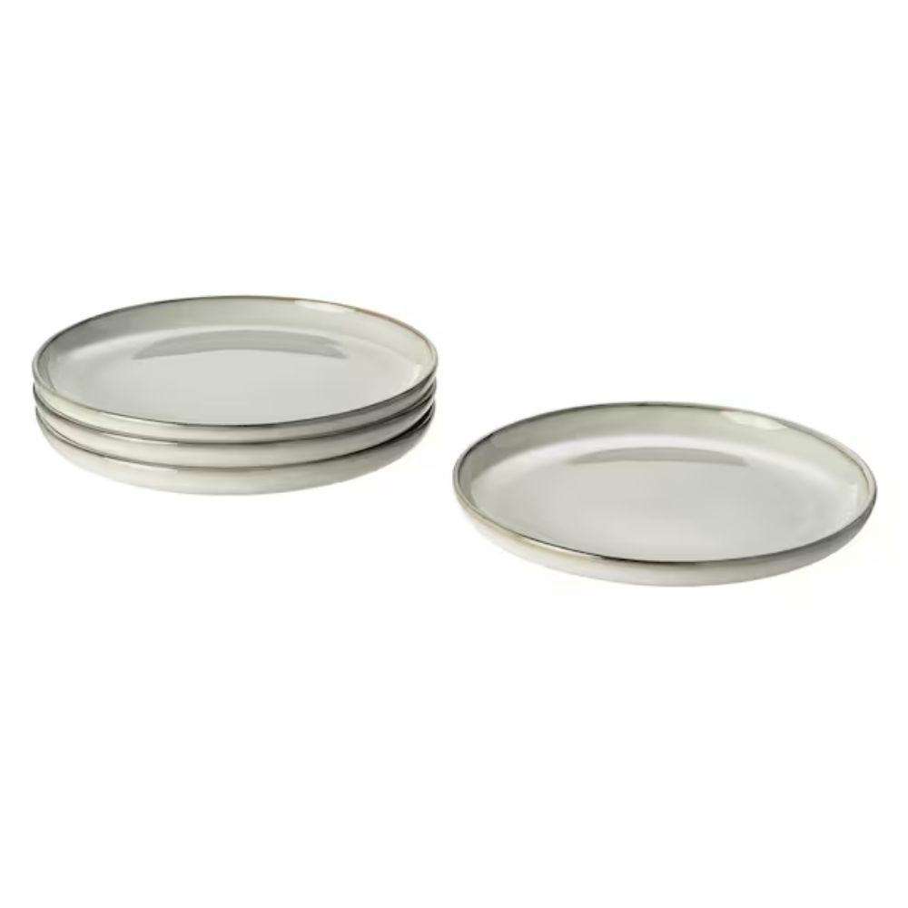 IKEA GLADELIG صحن جانبي، رمادي، 20 سم