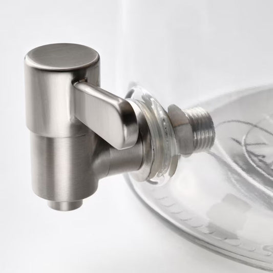 IKEA 365+ Jar with tap, bamboo/clear glass, 4 l