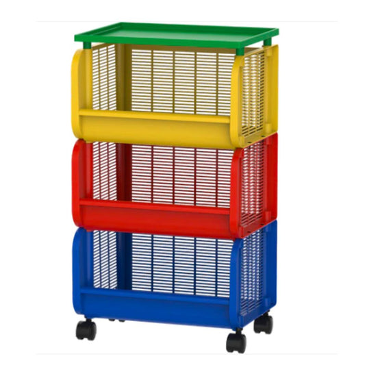 Cosmoplast Tiers Storage Cart with Wheels 3