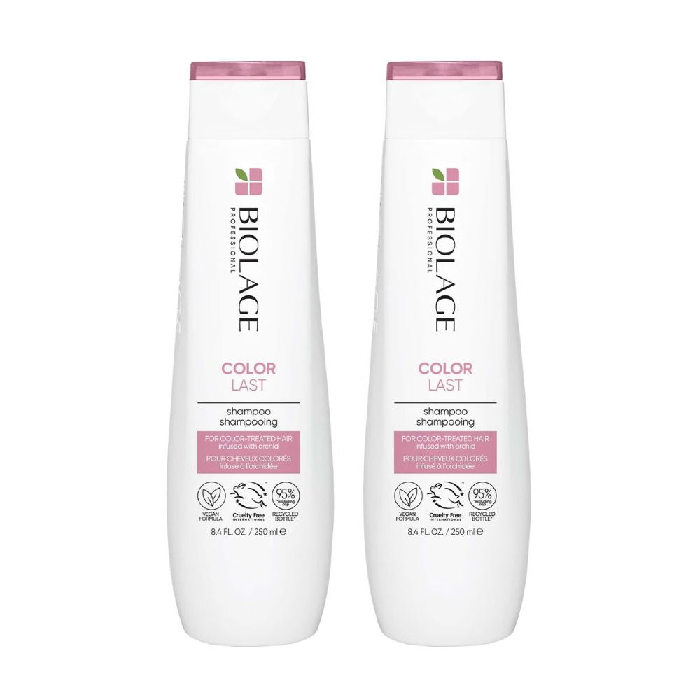 Biolage ColorLast Coloured Hair Shampoo and Colour Protect Shampoo for Coloured Hair 250ml Duo
