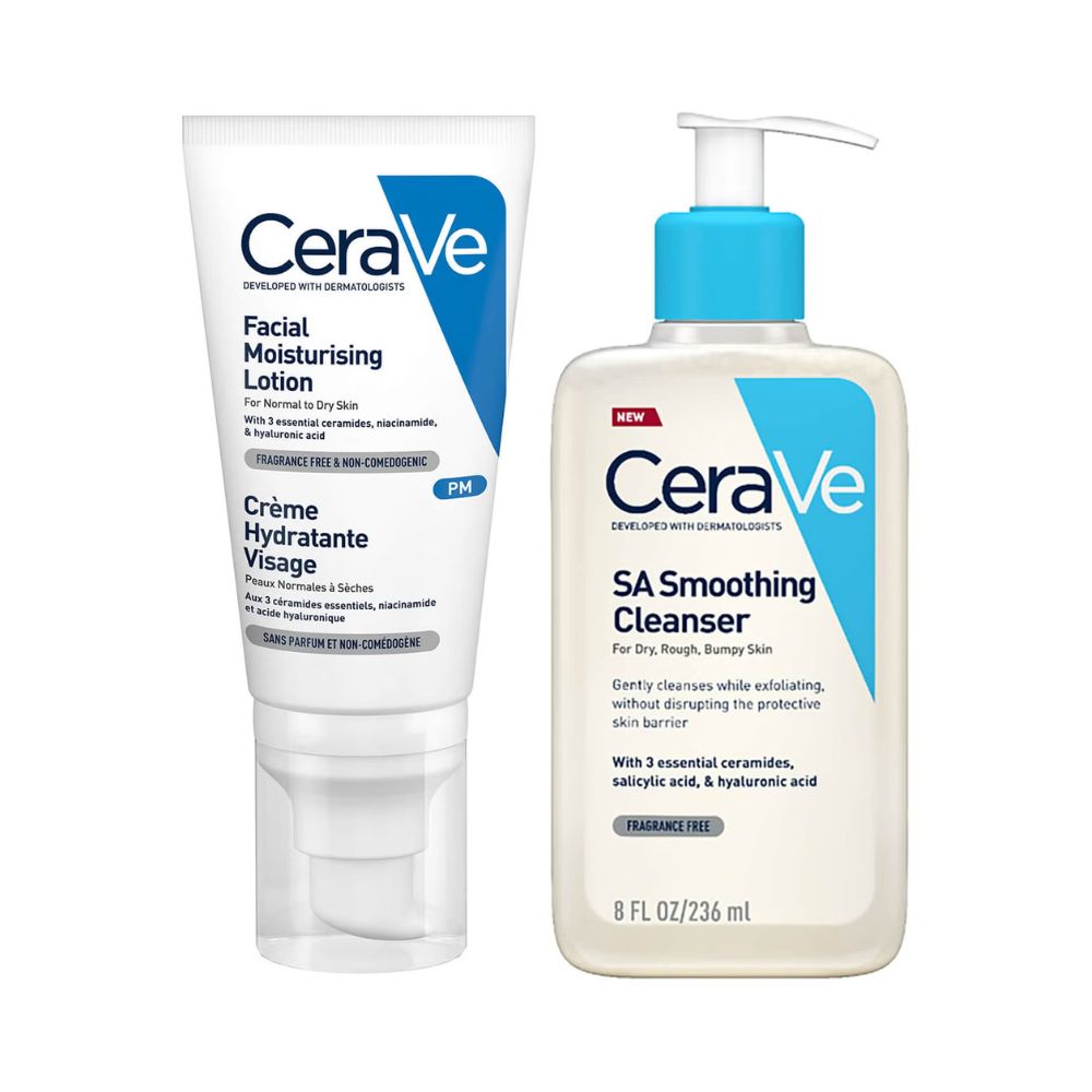 CeraVe Smoothing Skin Night Time Bundle