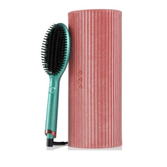 ghd Glide Smoothing Hot Brush for Hair Styling, Ceramic Hair Straightener Brush - Alluring Jade