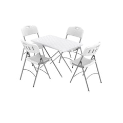 Cosmoplast Picnic Set of Table & Chairs with Steel Legs