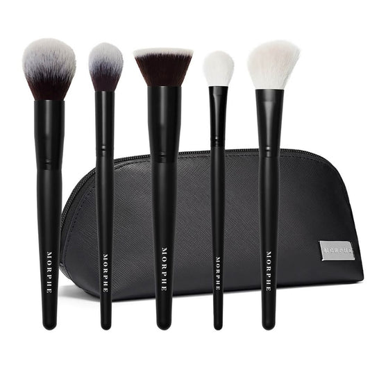 Morphe Face The Beat 5 Piece Brush Collection and Bag