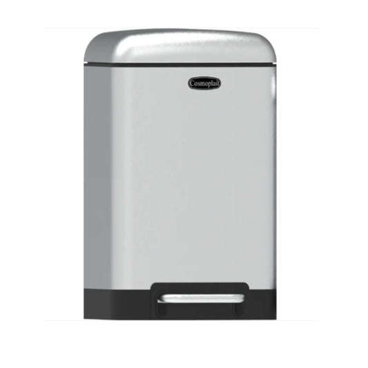 Cosmoplast Lumina Steel Waste Bin with Pedal 30L