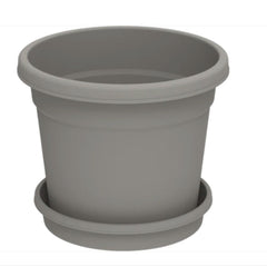 Cosmoplast Round Flowerpot with Tray 12"