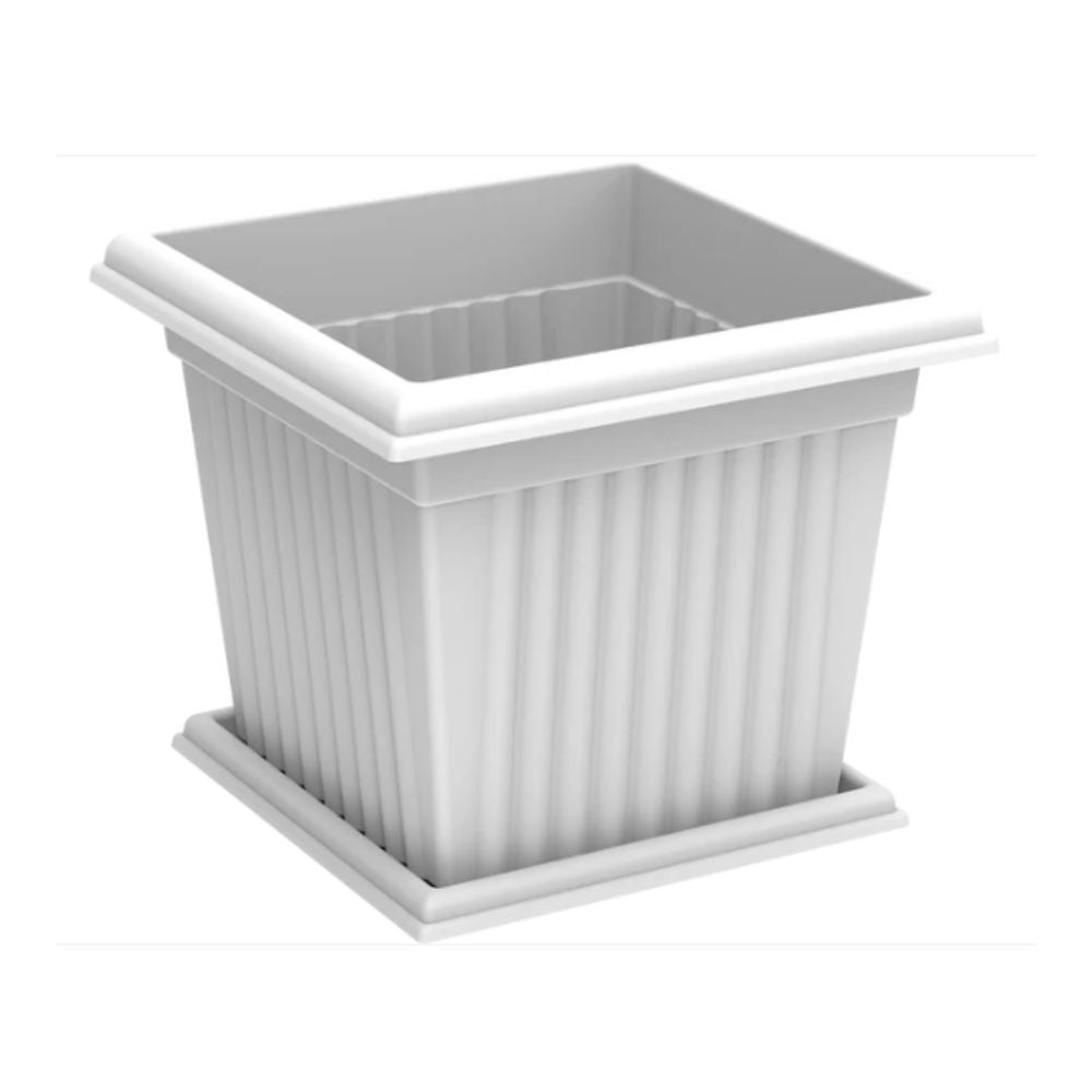 Cosmoplast Square Planter with Tray 10L