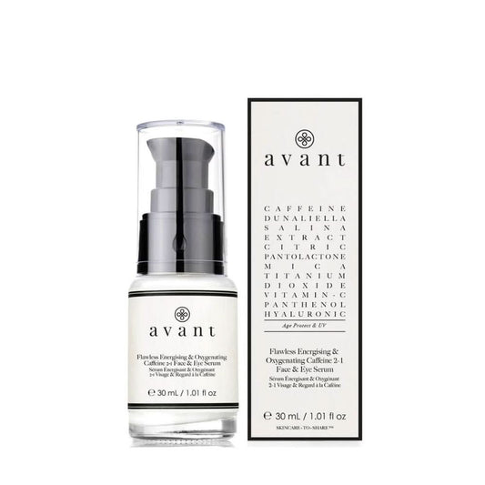 Avant Skincare Flawless Energising and Oxygenating Caffeine 2-1 Face and Eye Serum 30ml