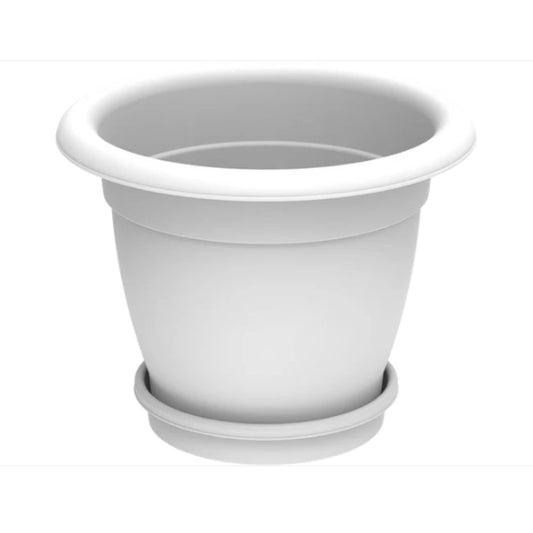 Cosmoplast Round Flowerpot with Tray 20"