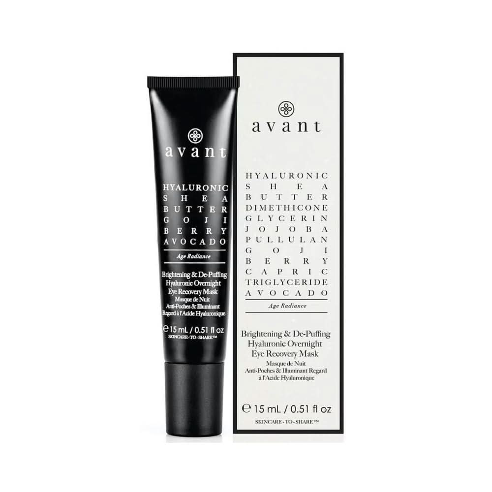 Avant Skincare Brightening and De-Puffing Hyaluronic Overnight Eye Recovery Mask 15ml