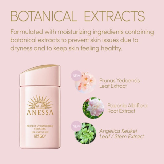 شيسيدو - أنيسا بيرفكت يو في صن سكرين مايلد ميلك 60 مل SPF 50+ PA++++