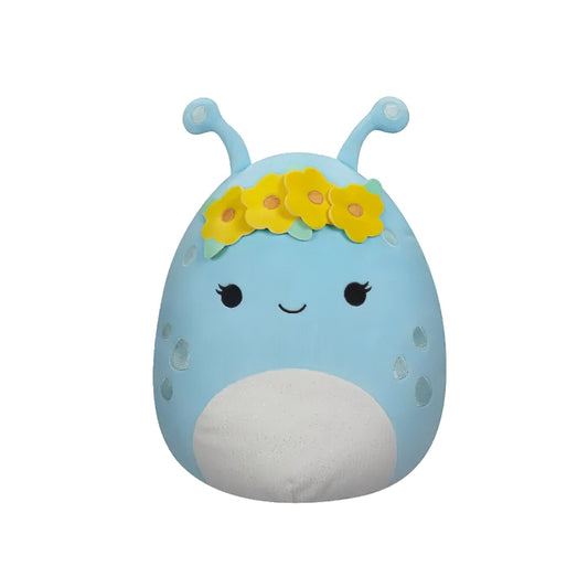 SQUISH Mallows Neelu Alien With Flower Crown Plush Toy Pastel Blue 16 Inch