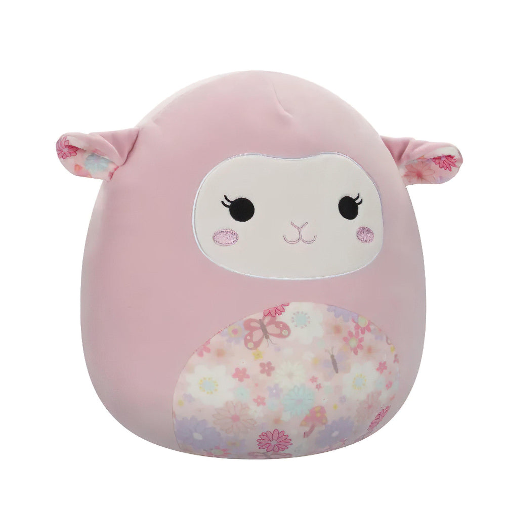 SQUISH Mallows Lala Lamb Medium Plush Toy Pink 12 Inch