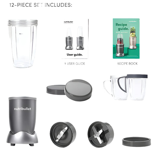 Nutribullet 600 Series 12 Pcs Blender - 600W Gray