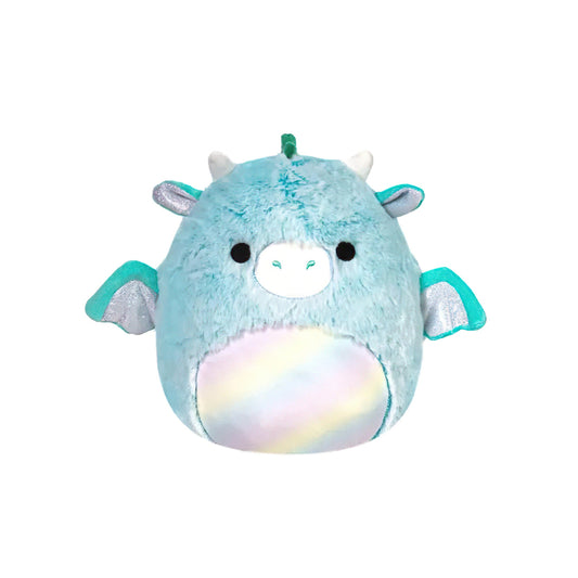 SQUISH Mallows Fuzzamallows Lorelai Dragon Plush Toy Teal 12 Inch