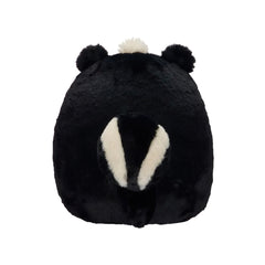 SQUISH Mallows Fuzzamallows Selma Skunk Plush Toy Black White 12 Inch