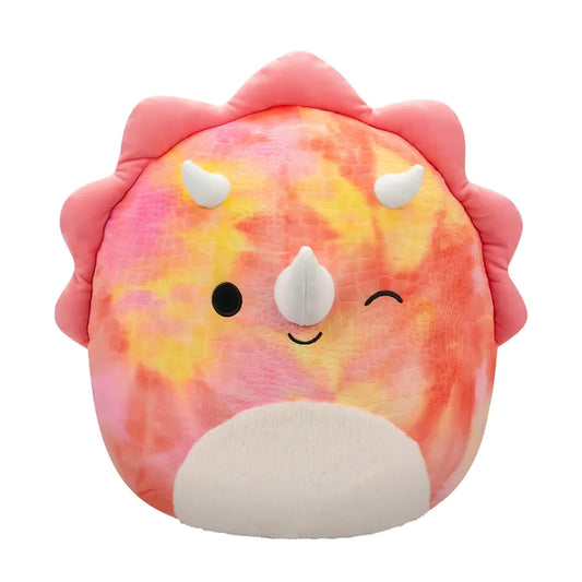 SQUISH Mallows Trinity Triceratops Large Plush Toy Pink 16 Inch