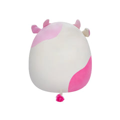 SQUISH Mallows Caedyn Spotted Cow With Closed Eyes Plush Toy Pink 16 Inch
