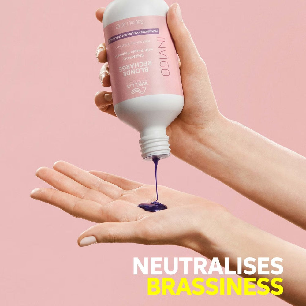 Wella Professionals Care Invigo Blonde Recharge Colour Refreshing Shampoo Cool Blonde 300ml