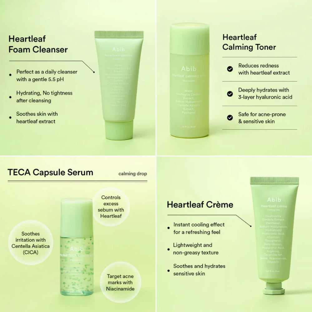 أبيب - مجموعة تجريبية لتهدئة البشرة بأوراق القلب