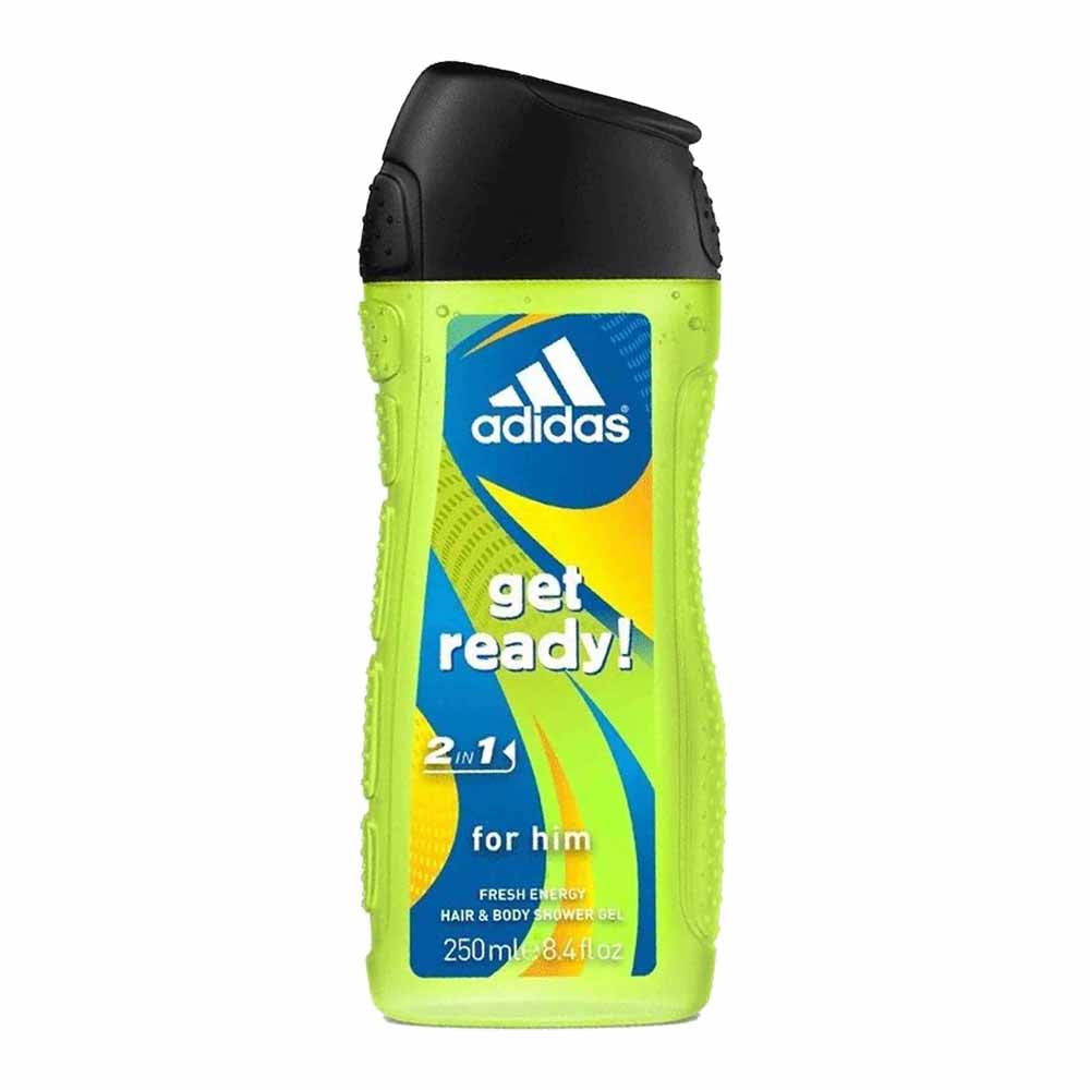 Adidas Get Ready Fresh Energy For Men 250Ml Body-Hair & Face