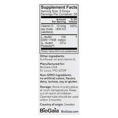 BioGaia, Protectis Baby, Probiotic Drops with Vitamin D, 0.34 fl oz (10 ml)
