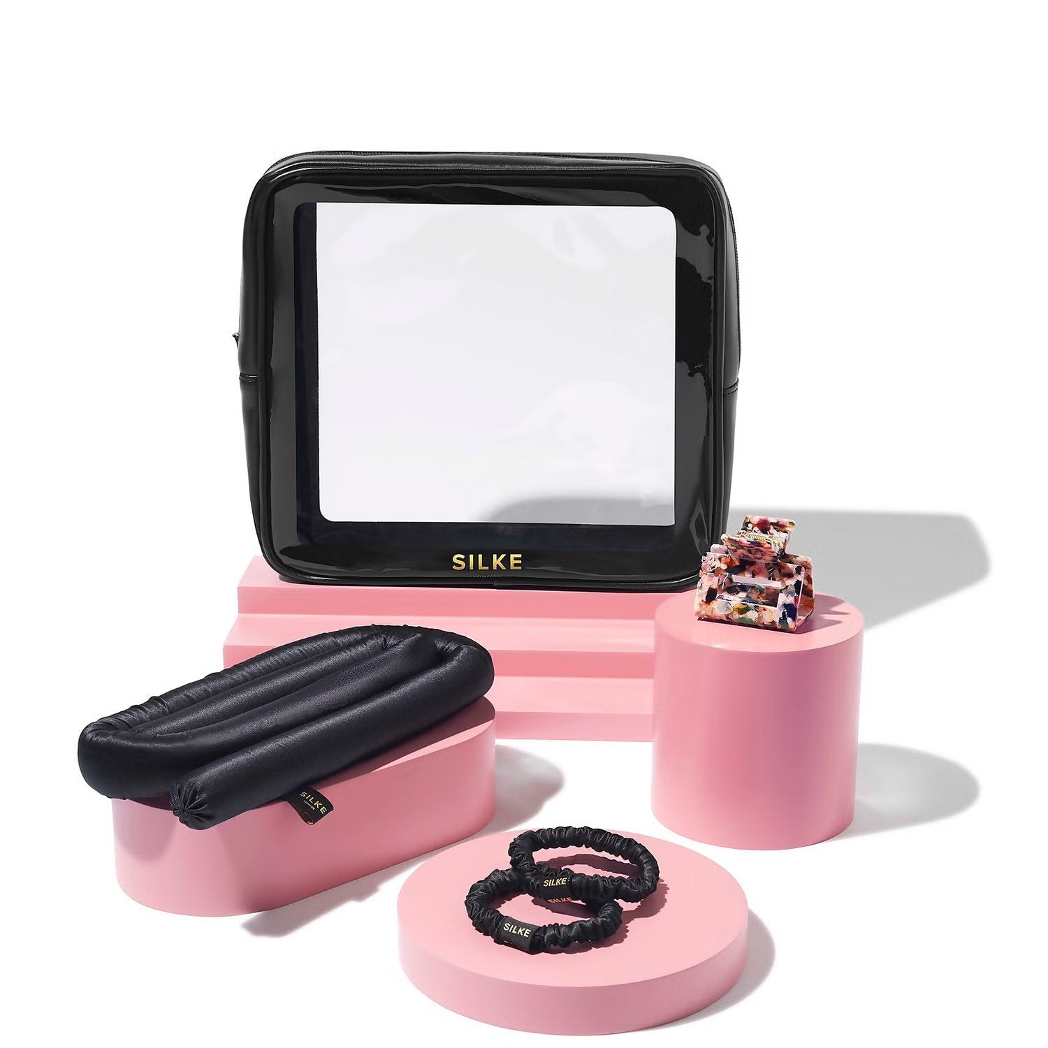 مكواة تجعيد الشعر بدون حرارة من سيلك لندن - أسود