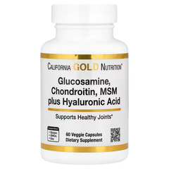 California Gold Nutrition, Glucosamine, Chondroitin, MSM plus Hyaluronic Acid, Veggie Capsules