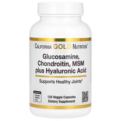 California Gold Nutrition, Glucosamine, Chondroitin, MSM plus Hyaluronic Acid, Veggie Capsules