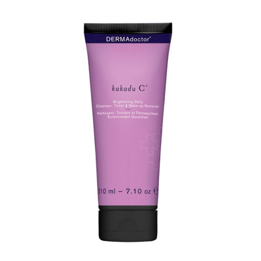 ديرما دكتور كاكادو سي، فيتامين سي، منظف ومنظف ومزيل مكياج 3 في 1 لتفتيح البشرة، مناسب لجميع أنواع البشرة، 210 مل