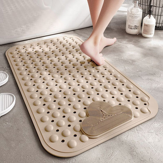 Anti-Slip Massage Bathroom Bath Tub Mats with Suction Cup and Drain Hole