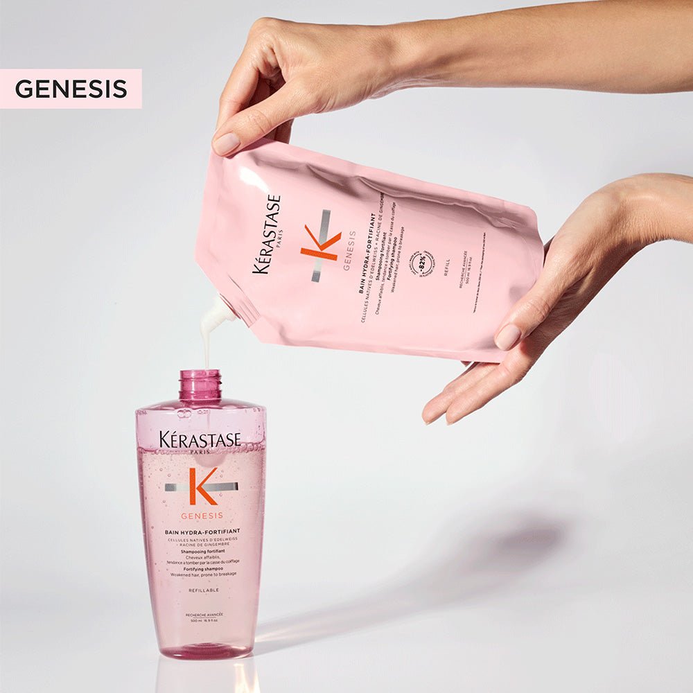 Kerastase Genesis Bain Riche Shampoo Refill Pouch for Anti-Hair Fall 500ml