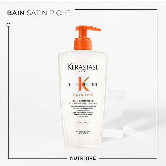 Kerastase Nutritive Bain Satin Riche Shampoo For Dry Hair 500ml
