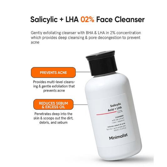 غسول وجه مينيماليست بحمض الساليسيليك بنسبة 2%، 100 مل