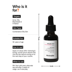 Minimalist 2% Salicylic Acid Serum For Oily Skin 30ml