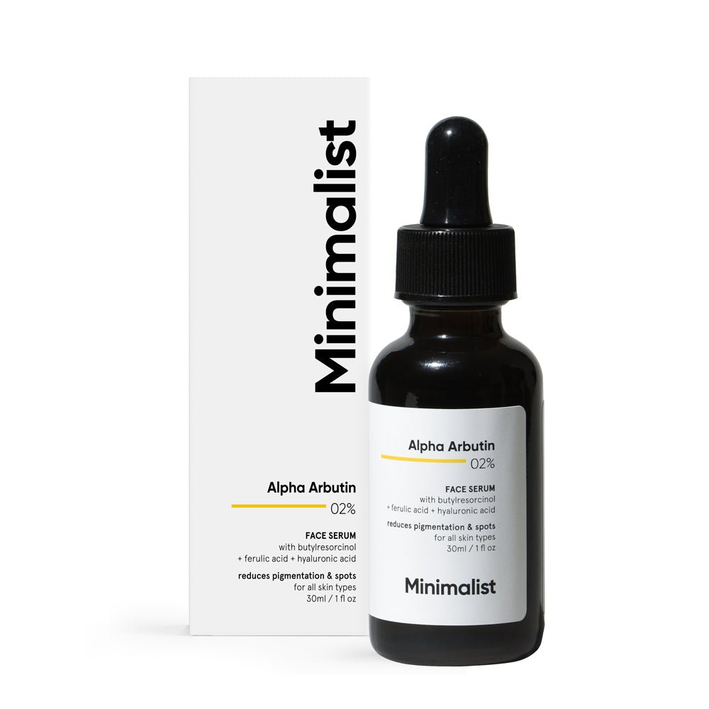 Minimalist Alpha Arbutin 2% Face Serum with Hyaluronic Acid 30ml