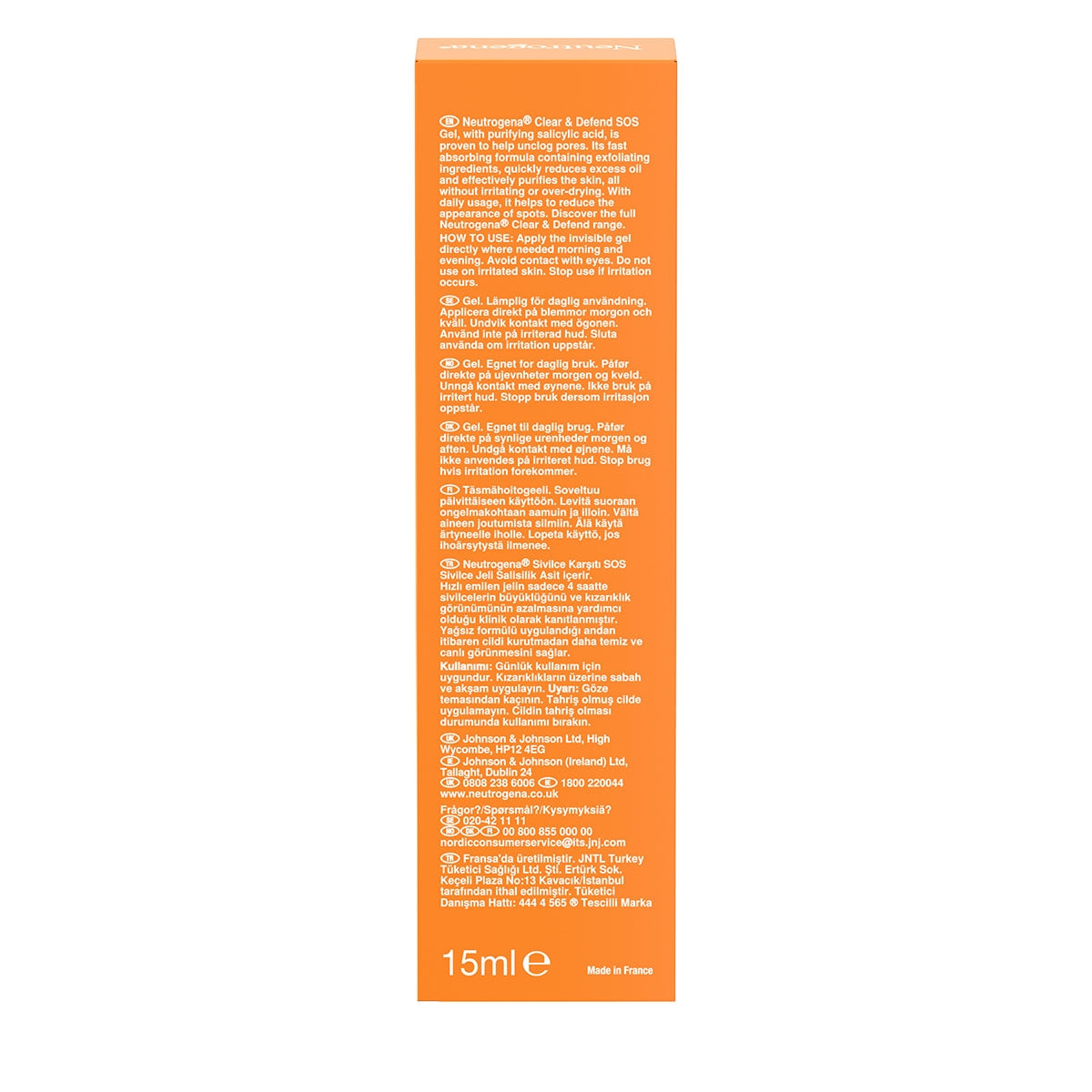 Neutrogena Clear and Defend 0.5% Salicylic Acid SOS Gel 15ml